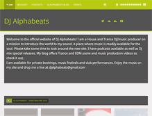 Tablet Screenshot of djalphabeats.com